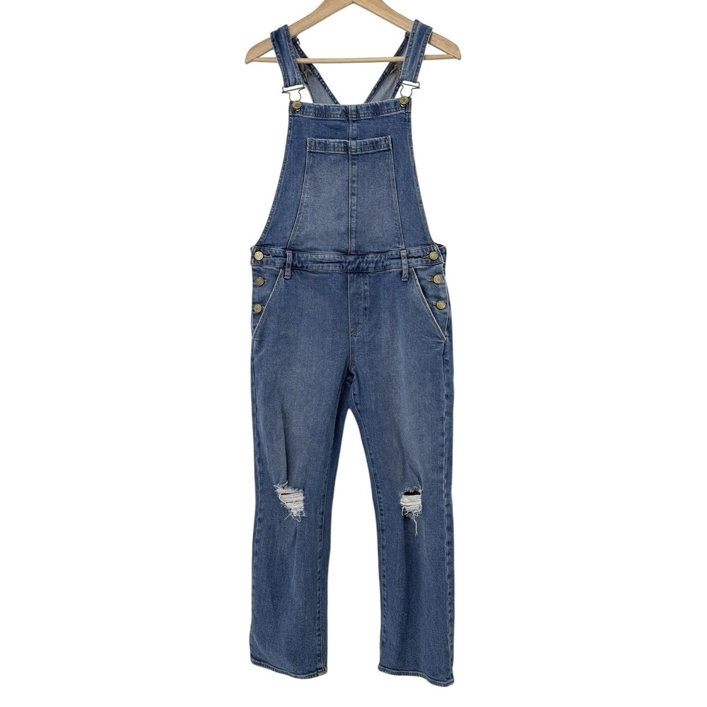Articles Of Society Women's Distressed Overalls Sz L Gorpcore Y2K Vibes Cropped‎
